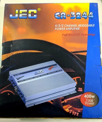 Автомобильный усилитель звука Jec EC CA-3244 400Вт звука 4х канальный. Киев. фото 1 Автомобильный усилитель звука Jec EC CA-3244 400Вт звука 4х канальный. Киев. фото 1