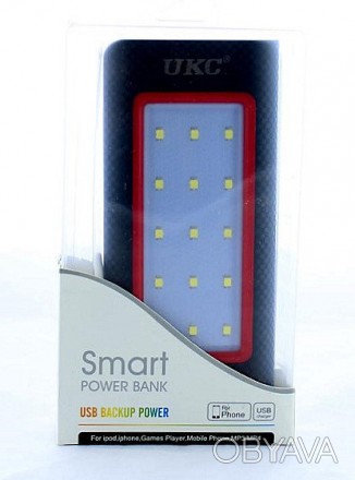 Павербанк с солнечной батареей UKC Smart Power Bank 36000 мАч