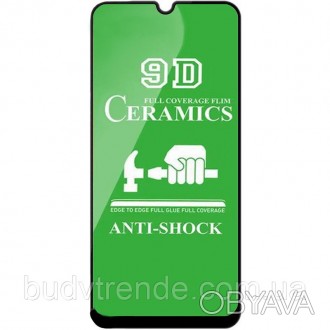 Защитная пленка Ceramics 9D (без упак.) для Samsung Galaxy A51 / M31s (Черный). . фото 1
