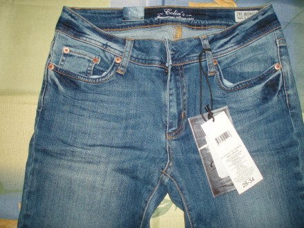 Новые синие стрейчевые джинсы турецкого бренда Colin’s, стиль каждодневный. . фото 3