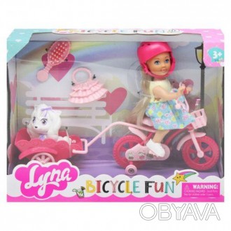 Игровой набор "Кукла Милана на велосипеде". В комплекте есть: небольшая куколка . . фото 1
