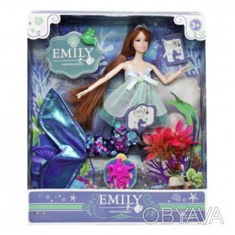 Кукла "Emily" будет хорошим подарком ребенку. Кукла c красивым русалочьим хвосто. . фото 1