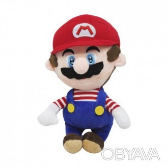 Мягкая игрушка в виде героя культовой игры "Марио". Выполнена из качественных ма. . фото 1