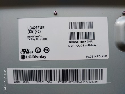 Плата снята с работоспособного телевизора Philips 42PFL4307T/12. Плата исправна,. . фото 7