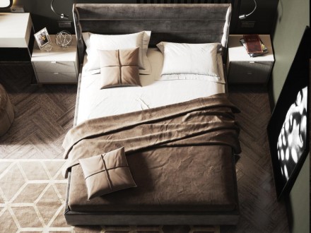 
Односпальне ліжко Остін з підйомним механізмом 80x190 притягує погляд завдяки с. . фото 3