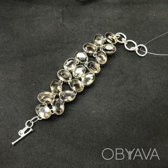 Предлагаем Вам купить красивый браслет с раух-топазом (дымчатый кварц) в серебре. . фото 1
