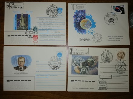 Конверты со  спецгашениями на космодроме Байконур и марками с казахскими надпеча. . фото 5