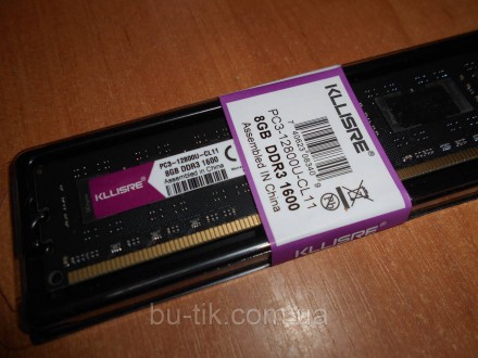 Модуль памяти Kllisre 8 GB DDR3 для компьютера. Херсон. фото 1 Модуль памяти Kllisre 8 GB DDR3 для компьютера. Херсон. фото 1