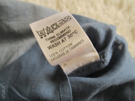 Тонкая  хлопковая  кофточка на подкладке, цвет  джинсовый, Marks&Spencer, на. . фото 4