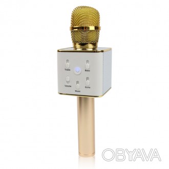  Беспроводной микрофон-караоке bluetooth Q7 MS в коробке. Портативный Bluetooth . . фото 1