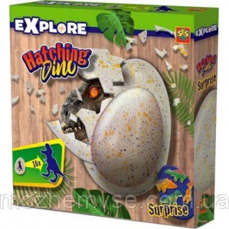 Игровой набор Ses Creative растущая игрушка Дино в яйце (25063S). Лозовая. фото 1 Игровой набор Ses Creative растущая игрушка Дино в яйце (25063S). Лозовая. фото 1