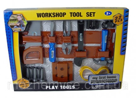Набор инструментов игровой Workshop Tool Set 29118-19, 22 детали. Лозовая. фото 1 Набор инструментов игровой Workshop Tool Set 29118-19, 22 детали. Лозовая. фото 1