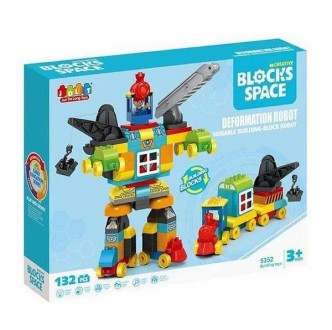 Конструктор JDLT Space Blocks Робот-машина (аналог Lego Duplo) 132 деталі. Ровно. фото 1 Конструктор JDLT Space Blocks Робот-машина (аналог Lego Duplo) 132 деталі. Ровно. фото 1