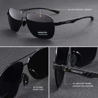 Оригінальні, поляризаційні, сонцезахисні окуляри KINGSEVEN N7188 мають стильний . . фото 9