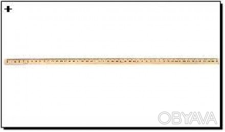  Товар на сайті >>>Линейка деревянная 50см шелкография (в блоке 100шт)Мицар Опто. . фото 1