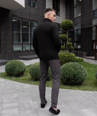 
 Мужской свитер Axelrod (черный) изготовлен из турецкой пряжи( 70% шерсть, 30% . . фото 5