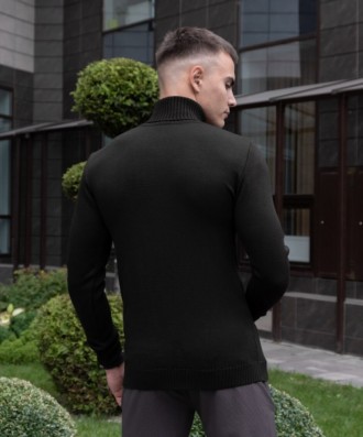 
 Мужской свитер Axelrod (черный) изготовлен из турецкой пряжи( 70% шерсть, 30% . . фото 4