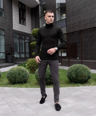 
 Мужской свитер Axelrod (черный) изготовлен из турецкой пряжи( 70% шерсть, 30% . . фото 9