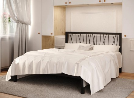 Кровать металлическая Бергамо 1 (Bergamo-1) без изножья. Киев. фото 1 Кровать металлическая Бергамо 1 (Bergamo-1) без изножья. Киев. фото 1