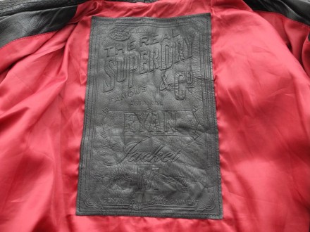 Куртка Superdry RYAN Leather Jacket р. M ( Новое ) 100% кожа , супер цвет очень . . фото 8
