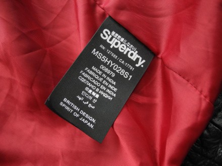 Куртка Superdry RYAN Leather Jacket р. M ( Новое ) 100% кожа , супер цвет очень . . фото 9