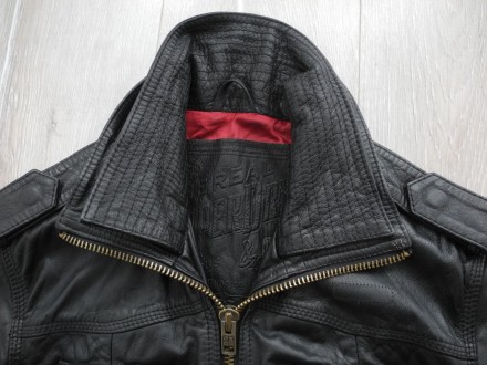 Куртка Superdry RYAN Leather Jacket р. M ( Новое ) 100% кожа , супер цвет очень . . фото 4