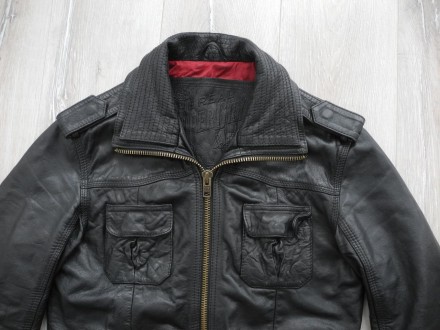 Куртка Superdry RYAN Leather Jacket р. M ( Новое ) 100% кожа , супер цвет очень . . фото 3