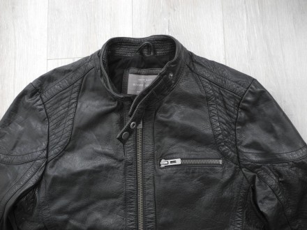 Куртка кожаная River Island Leather Jacket р. M ( Сост Нового ) супер цвет очень. . фото 3