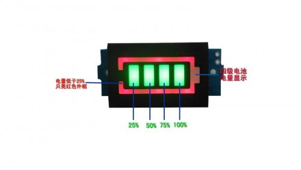 Индикатор заряда разряда батареи Li-Ion 16S 60V синий. Индикатор уровня заряда L. . фото 8