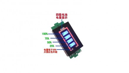 Индикатор заряда разряда батареи Li-Ion 16S 60V синий. Индикатор уровня заряда L. . фото 7