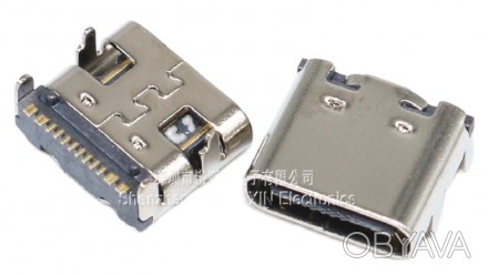  Разъем гнездо Type C USB-3.1 16pin SMD.. . фото 1