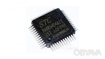  Микроконтроллер STCmicro STC STC8A8K64S4A12-28I-LQFP48.. . фото 1