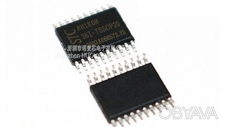 Микроконтроллер STCmicro STC8H1K08-36I-TSSOP20 STC8H1K08.. . фото 1