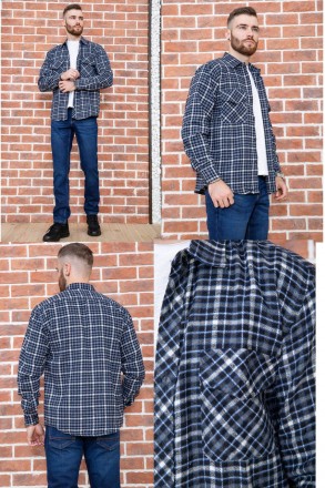 Рубашка мужская фланелевая теплая, есть большие размеры, высокого качества MNT 2. Днепр. фото 1