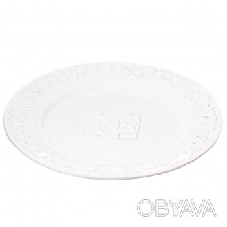 Керамическая тарелка стильная и в то же время практичная посуда. Тарелка изготов. . фото 1
