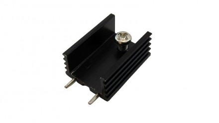  Черный радиатор для транзисторов TO-220 20*15*10мм.. . фото 2