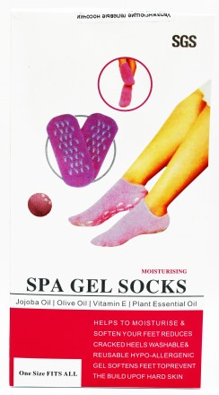 Увлажняющие гелевые носки spa gel socks – служат для смягчения кожи, предотвраще. . фото 3