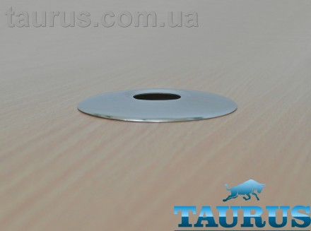 Полированный круглый плоский н/ж фланец-тарелка Chrome диаметром 70 мм, высотой . . фото 4