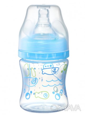 Антиколиковая бутылочка для кормления голубого цвета обеспечит здоровье и безопа. . фото 1