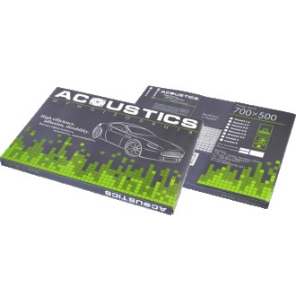 Виброизоляция авто Acoustics Alumat, 700x500мм, толщина 4.0мм
ACOUSTICS Alumat -. . фото 6