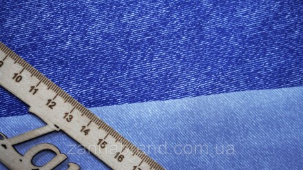  Ткань плащевка цвет джинс "Имитация джинсовой фактуры" - тонкое полотно состоящ. . фото 4