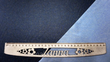  Ткань плащевка цвет джинсовый меланж "Фактура ткани" - тонкое полотно состоящее. . фото 6