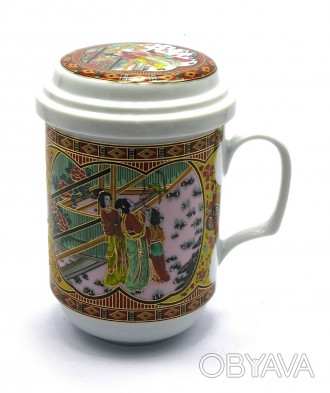 Чашка чайная заварочная с ситом Девушки
Материал керамика, объем 330 мл
Упаковка. . фото 1