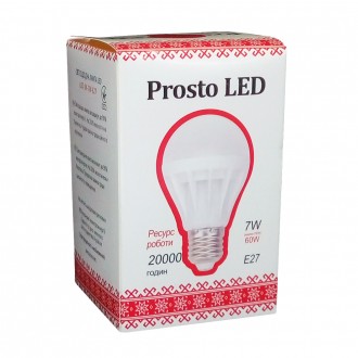 
Светодиодная лампа Prosto LED 7W E27 4100К G61 (Шар) Наш магазин представил осо. . фото 2
