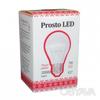 
Светодиодная лампа Prosto LED 7W E27 4100К G61 (Шар) Наш магазин представил осо. . фото 1