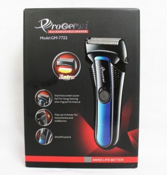 
Электробритва мужская ProGemei GM-7722 - прибор для быстрого и легкого бритья. . . фото 6