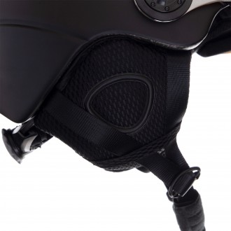 Шлем горнолыжный с визором и механизмом регулировки для надежной защиты головы п. . фото 3