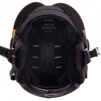Шлем горнолыжный с визором и механизмом регулировки для надежной защиты головы п. . фото 5
