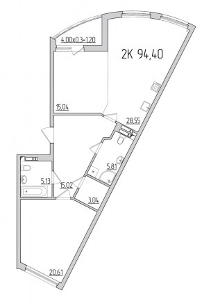 БЕЗ% Предлагается 2-к квартира в ЖК 52 Жемчужина (Pechersk Plaza) - жилой компле. . фото 5