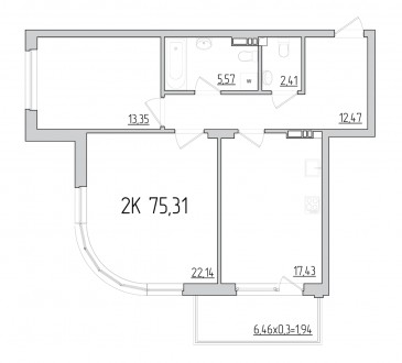 БЕЗ% Предлагается 2-к квартира в ЖК 52 Жемчужина (Pechersk Plaza) - жилой компле. . фото 4